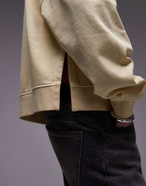 & Other Stories sweatshirt in light yellow