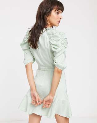 and other stories sage green dress