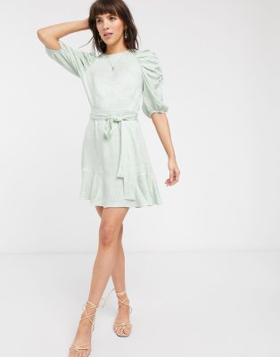 and other stories sage green dress