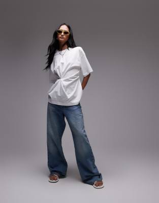 & Other Stories - T-shirt bianca con dettagli arricciati - view 1