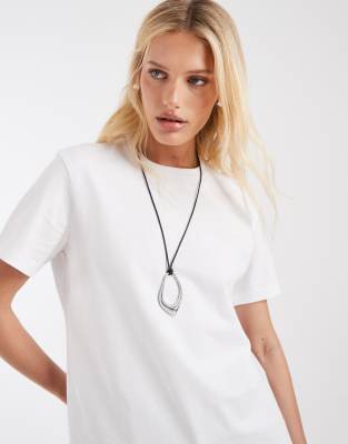 T-shirt décontracté à manches courtes - Blanc M