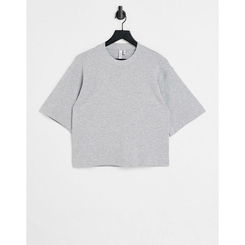 Top T-shirt e Canotte & Other Stories - T-shirt oversize in cotone organico grigio
