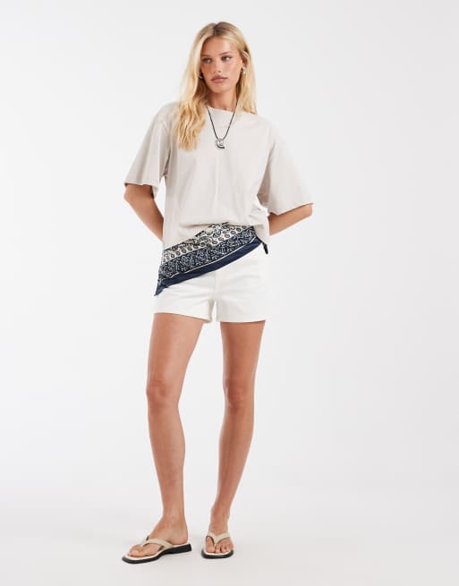 & Other Stories - T-shirt oversize squadrata beige, 4 di 4