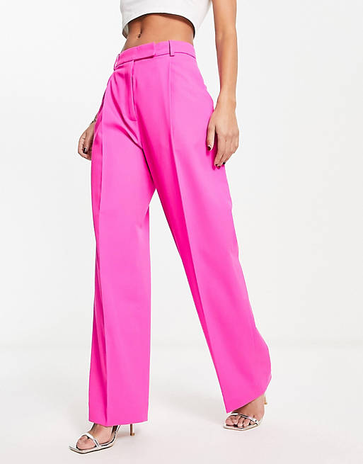 priority Dissipate Restraint & Other Stories tailored pants in hot pink - part of a set | ASOS