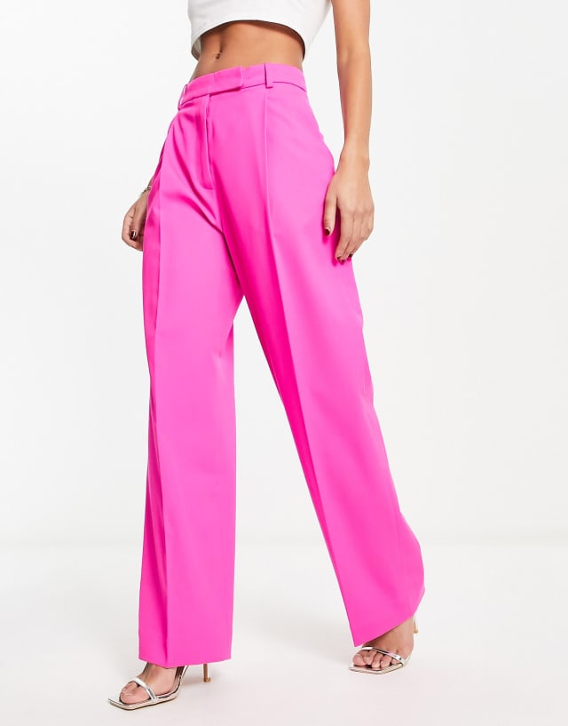 & Other Stories tailored pants in hot pink - part of a set