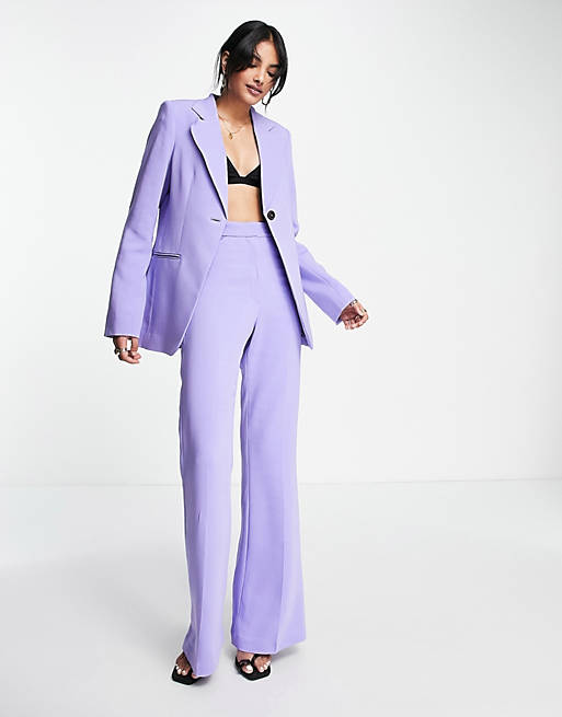 & Other Stories tailored pants in lilac (part of a set)