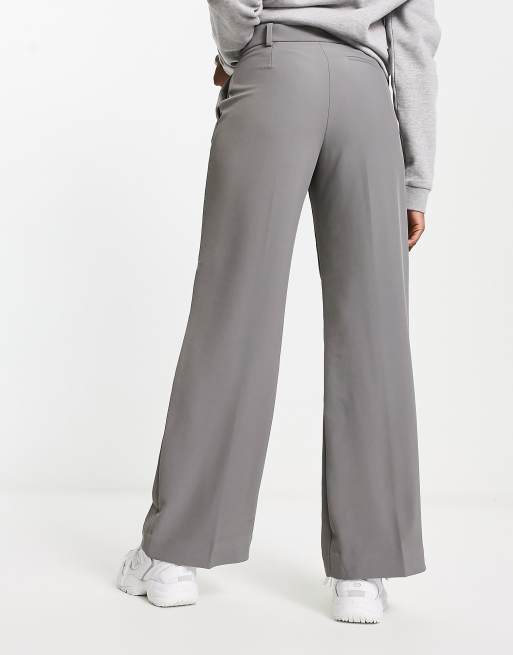 Grey tailored on sale trousers ladies