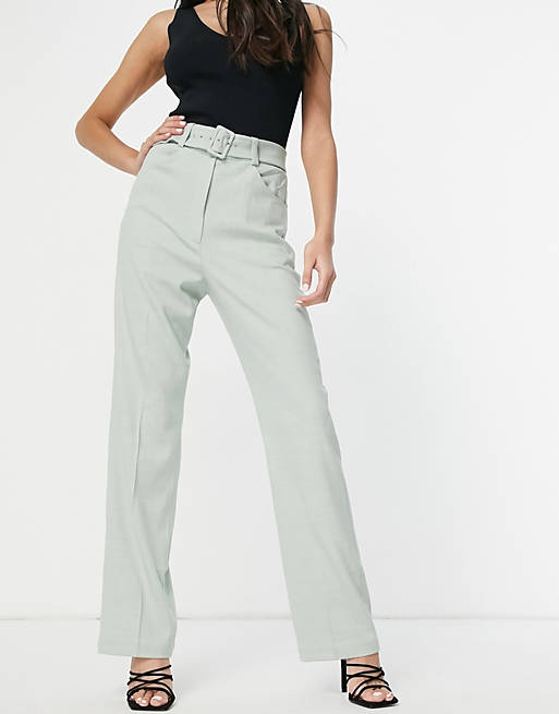 Trousers & Leggings & Other Stories tailored trousers in pistachio 