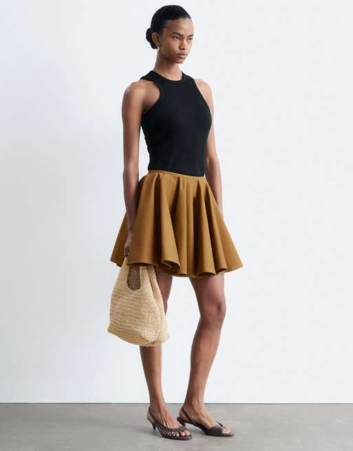 & Other Stories - Tanktop met racerhals in zwart, 4 van 4