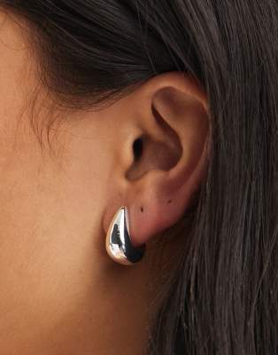 & Other Stories & Other Stories teardrop stud earrings in silver