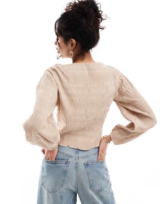 トップス amerge 2way glossy blouse ivory amerge 2way glossy blouse ivory
