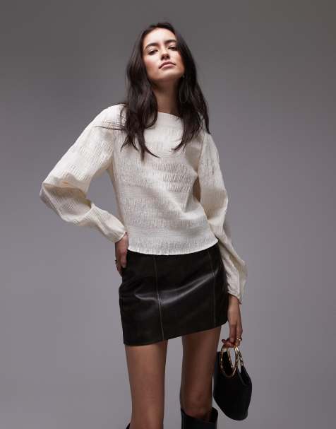 & Other Stories textured blouse in white - view 1