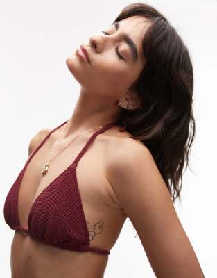 & Other Stories Textured Crinkle Side Ties Bikini Bottoms