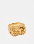 [Other Stories] & Other Stories textured square ring in gold S GOLD