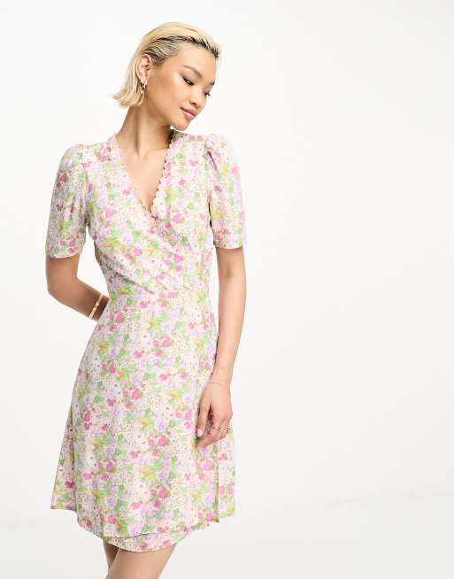 Other stories sale pink wrap dress