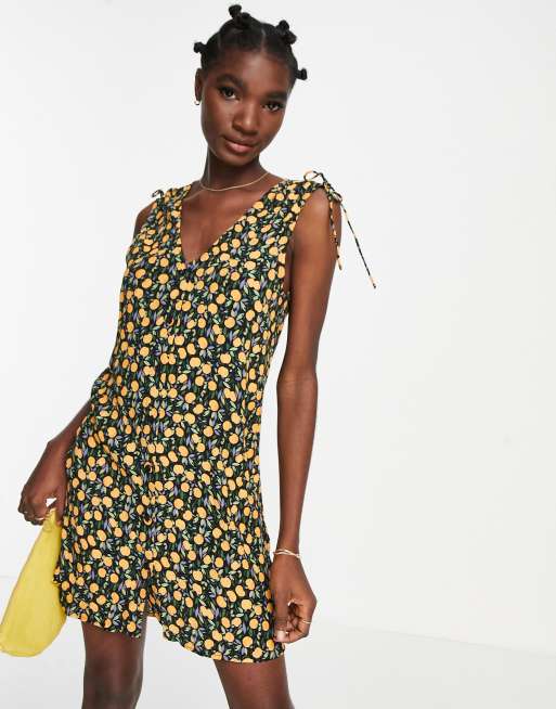 Dress with lemon clearance pattern