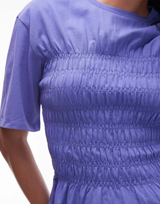 & Other Stories - Top met gerimpeld korsetdetail in paars, 4 van 4