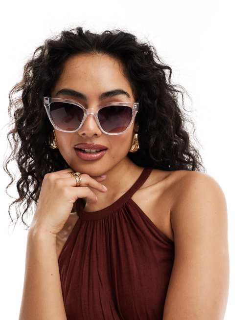 & Other Stories – Transparente, eckige Oversize-Sonnenbrille