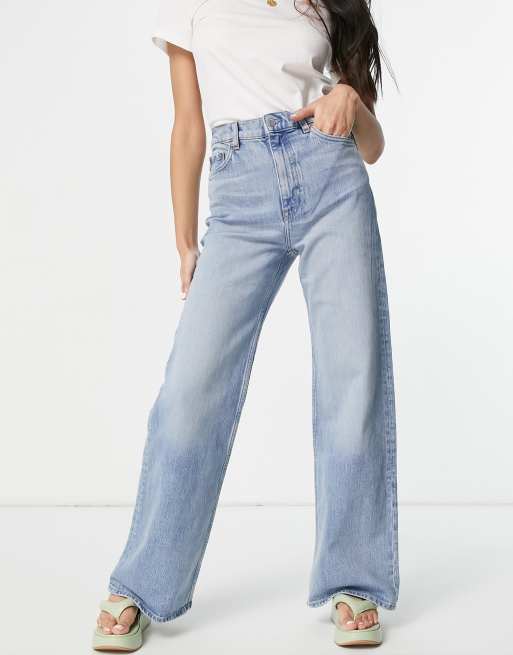  Other Stories Dear cotton 90s cut jeans in mid wash - MBLUE