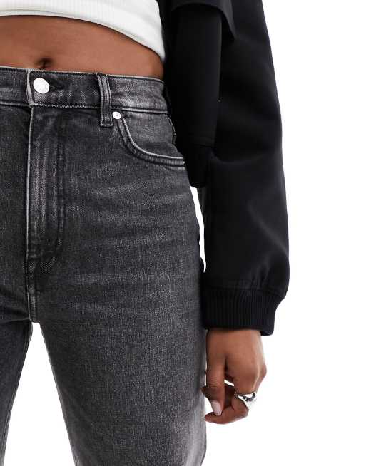 & Other Stories - Treasure - Jeans med vidde og stretch i grå marmorvask, 2 af 5