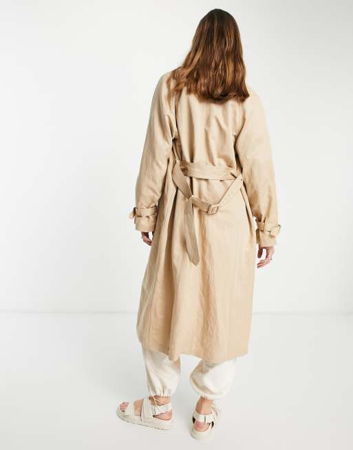& Other Stories - Trench-coat à manches ballon - Beige, 2 de 4