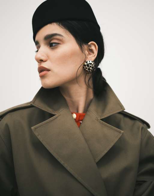 & Other Stories trench coat with utility belt detail in beige, 2 of 4
