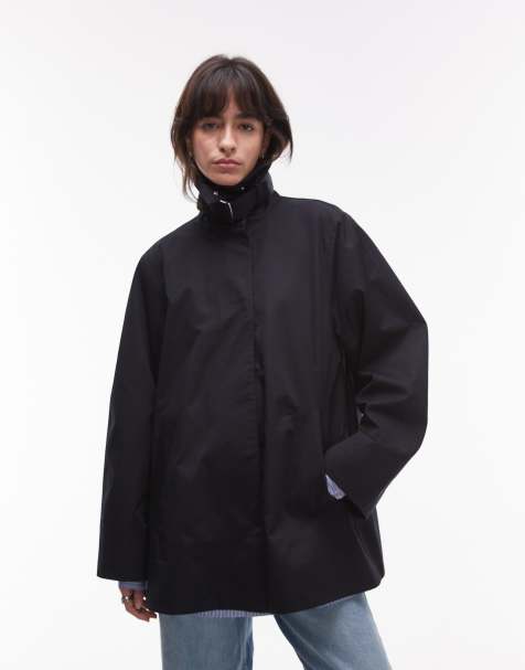 & Other Stories - Trench corto blu navy con cinturino sul collo a imbuto - view 1
