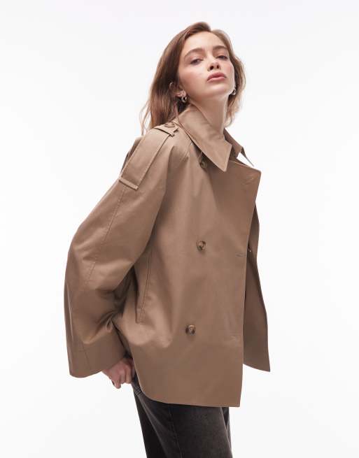 & Other Stories - Trench court à épaules marquées - Beige, 2 de 4