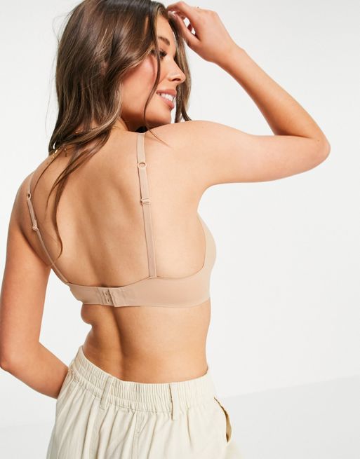  Other Stories triangle soft bra in light beige