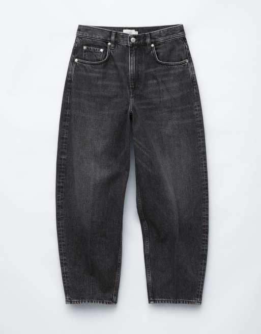 & Other Stories Tulip balloon-fit jeans i vasket sort, 5 af 5