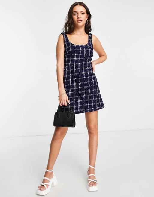 A line sale tweed dress