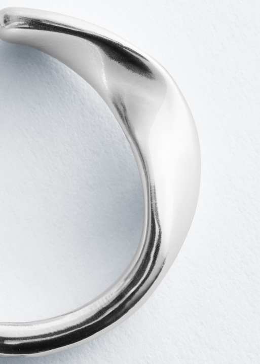 & Other Stories twisted hoop earrings in silver, 3 of 4