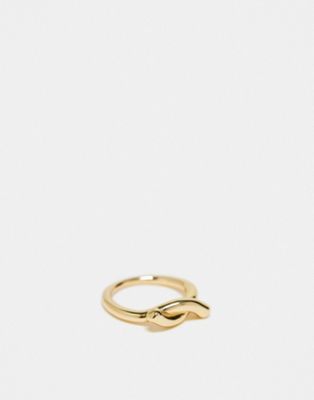 & Other Stories twisted ring in gold