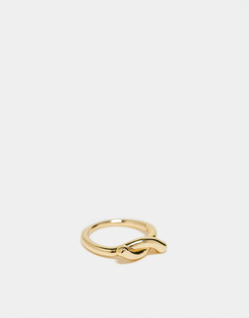 & Other Stories twisted ring in gold