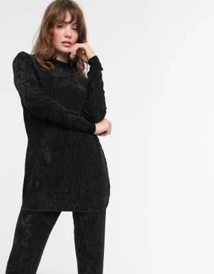 black velvet two piece set