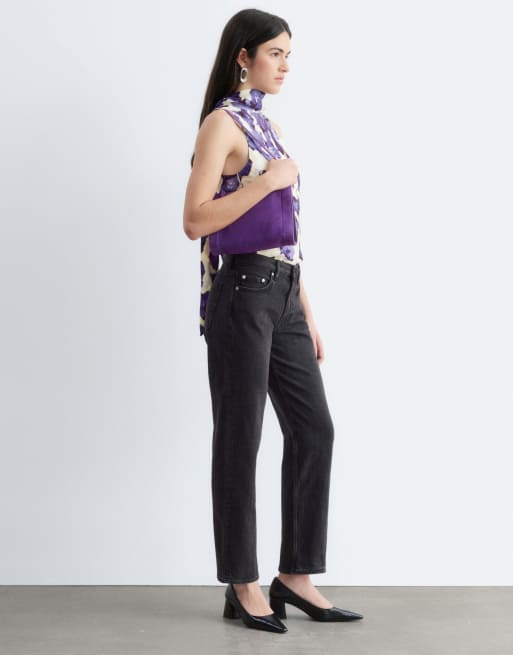 & Other Stories Uma slim straight jeans czarne, 5 z 5