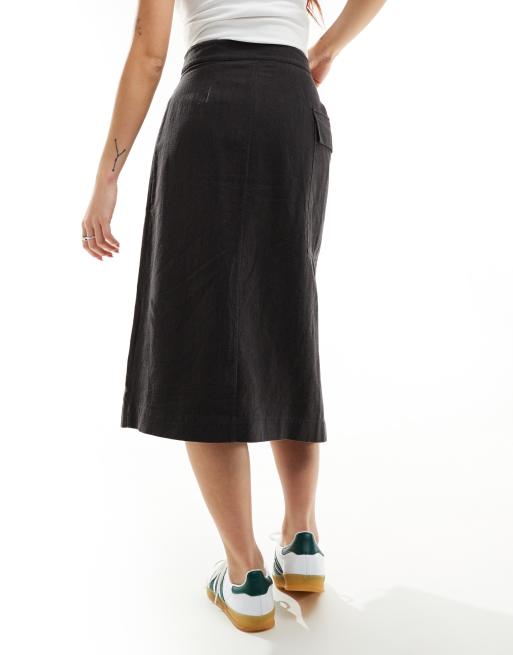 【直営・関税送料込】Asymmetric midi skir Women's Asymmetrical Floral Ruffle Split Layered Midi Skirt