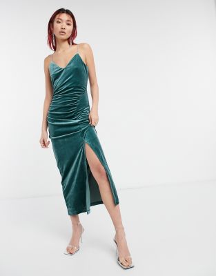 & other stories velvet dress