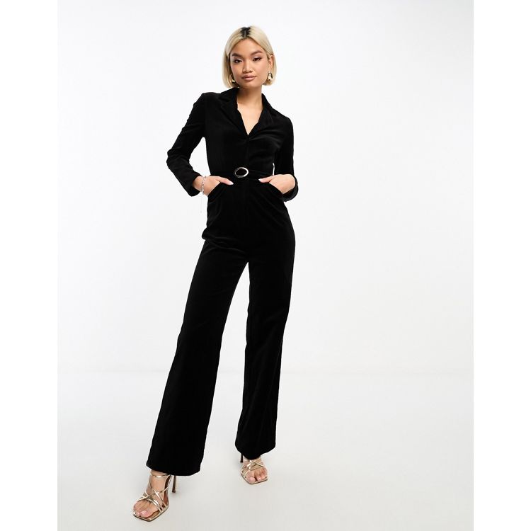  Other Stories belted jersey jumpsuit in black
