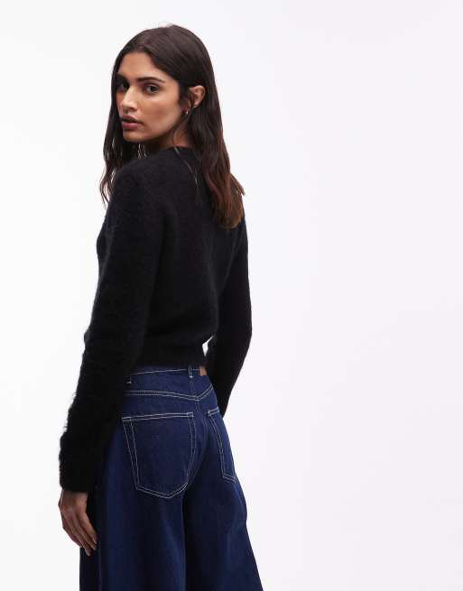 & Other Stories - Vest van mohair en wol in zwart, 2 van 4