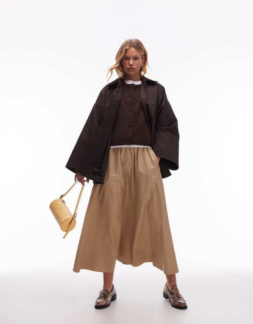 & Other Stories - Vest van mohair mix met korte mouwen in bruin, 2 van 4