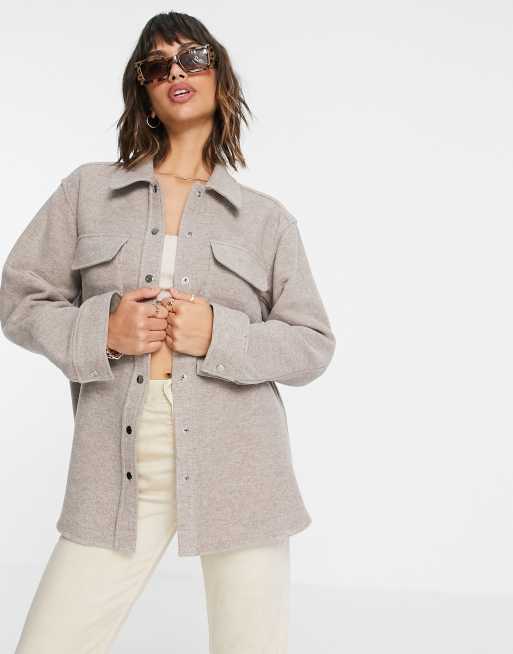 Veste chemise beige discount femme