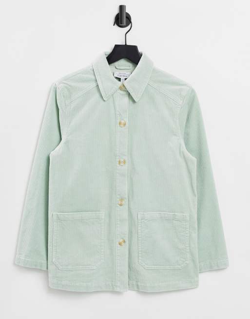 & Other Stories - Veste en velours côtelé de coton - Vert clair 