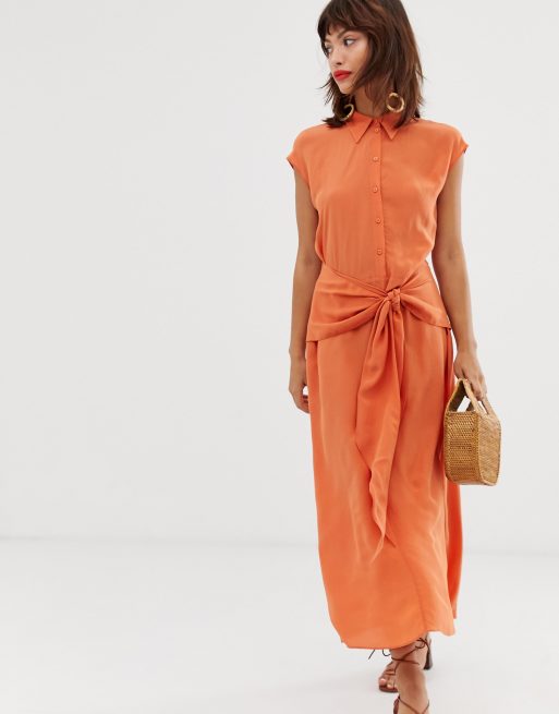 And other stories orange hot sale dress