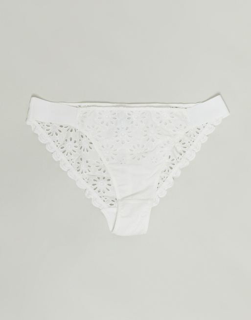 & Other Stories – Weißes Lingerie-Set mit Lochstickerei, 3 von 3