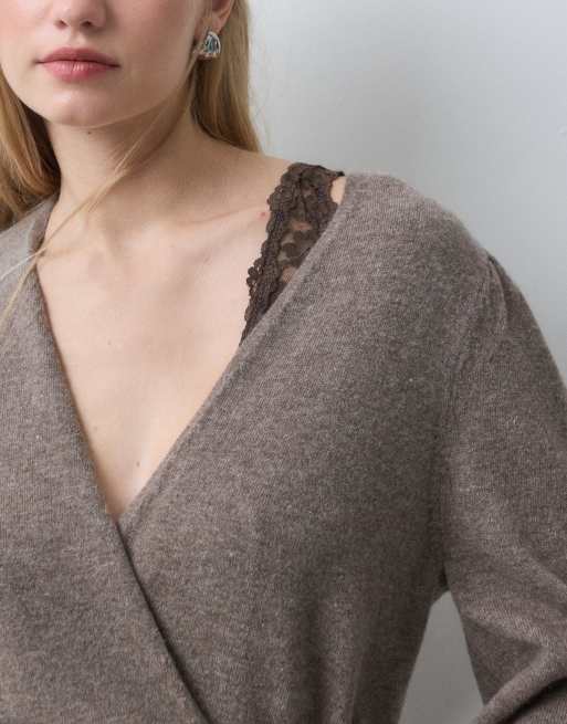 & Other Stories Wickel-Cardigan aus reiner Wolle in Braun, 2 von 5