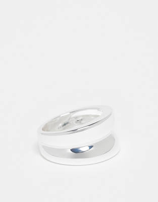 & Other Stories wide 2-part ring in silver | ASOS