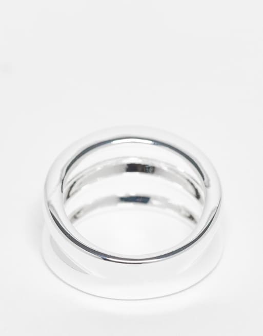 & Other Stories wide 2-part ring in silver | ASOS