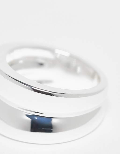 & Other Stories wide 2-part ring in silver | ASOS