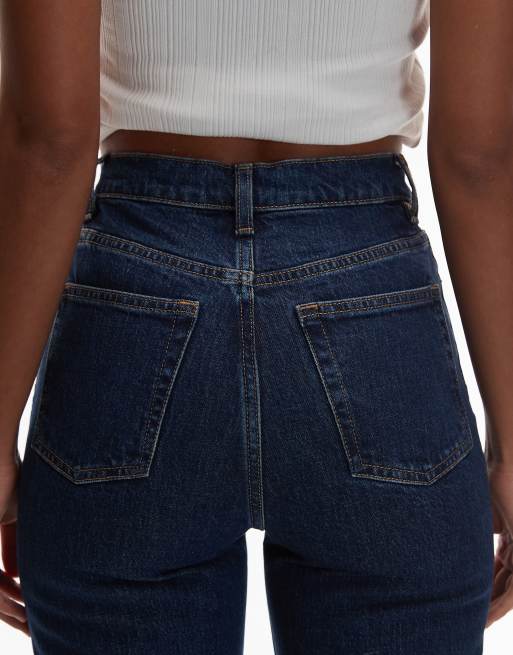 & Other Stories wide cut cropped jeans in blue medium dusty, 5 of 5